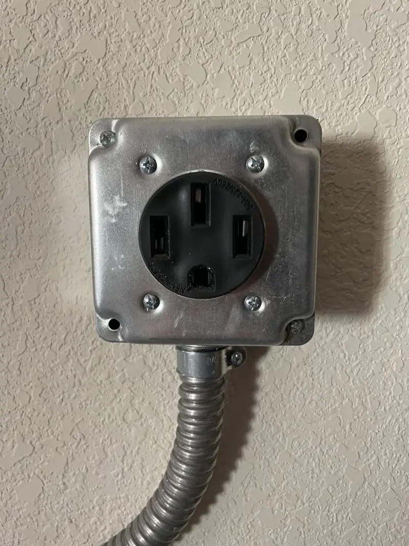 NEMA 14-50 outlet installed for Electrical Panel Upgrade in Horseheads